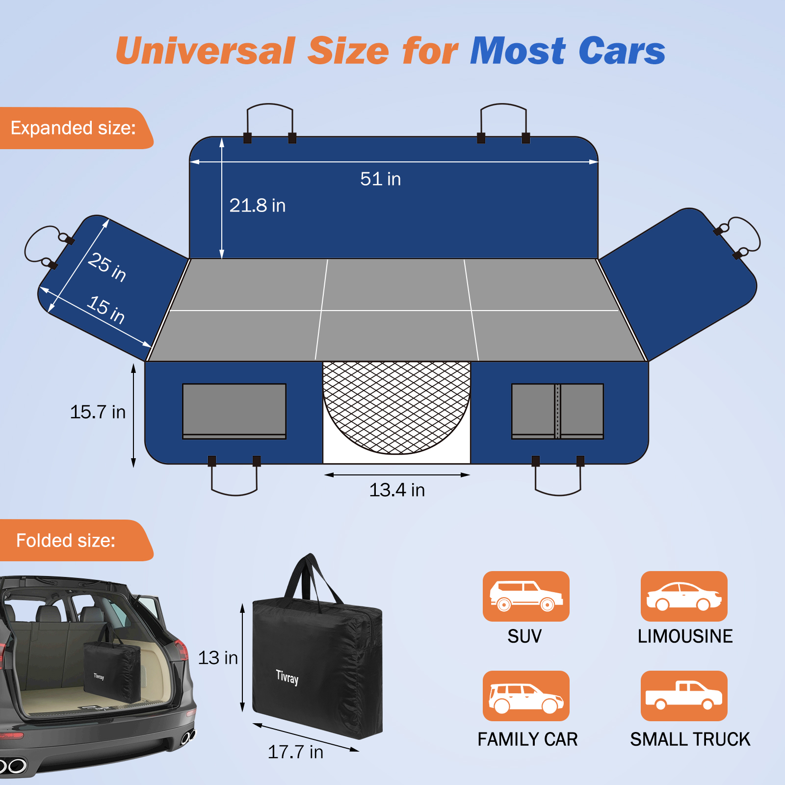 Tivray Coprisedile Auto per Cani, Telo Auto per Cani Sedile Posteriore Rigido Antigraffio e Impermeabile Copri Sedile Auto per Cani con 2 Pezzi Cintura Sicurezza - Adatta a Tutti i Tipi di Auto - Image 3
